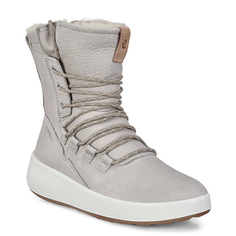 Women Boots Ecco Ukiuk - Winter Boot Grey - India GKMTIJ079